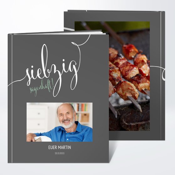 Fotobuch Geburtstag Sagenhafte Siebzig Detail