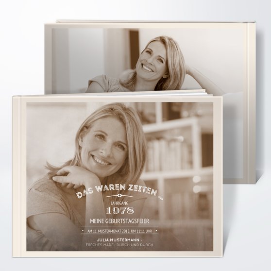 Fotobuch Geburtstag Alte Zeiten 40 Detail