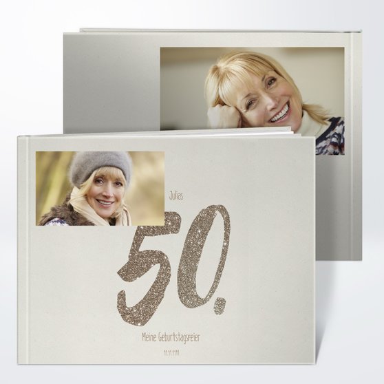 Fotobuch Geburtstag Goldene Nummer 50 Detail