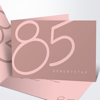 Einladungskarten 85. Geburtstag