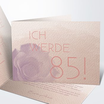 Einladungskarten 85. Geburtstag
