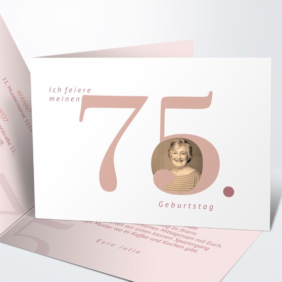 Einladungen zum 75. Geburtstag
