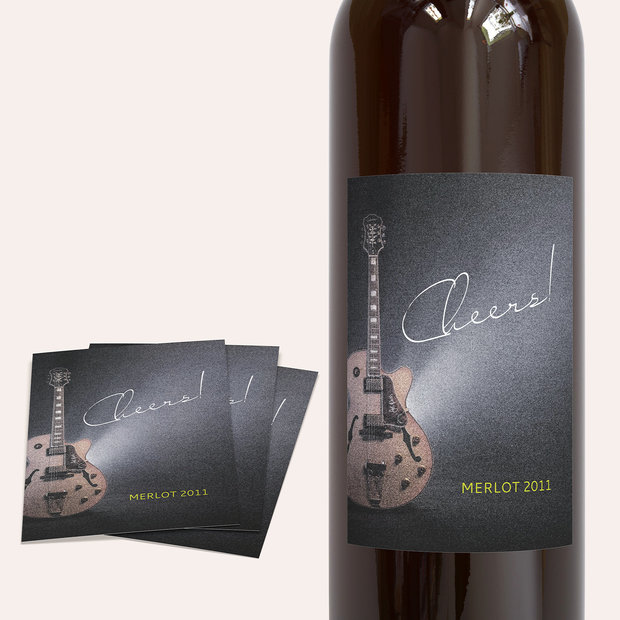 Weinetiketten Geburtstag - Let's Rock!