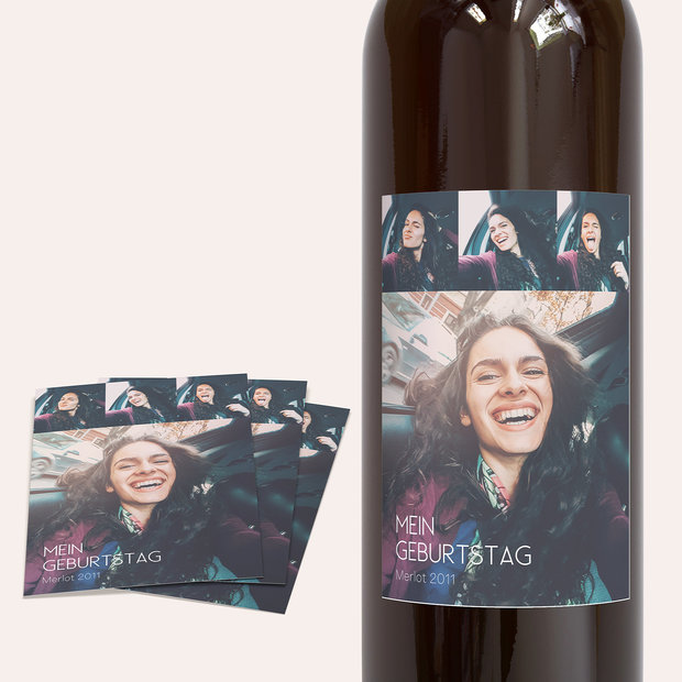 Weinetiketten Geburtstag - Georgette