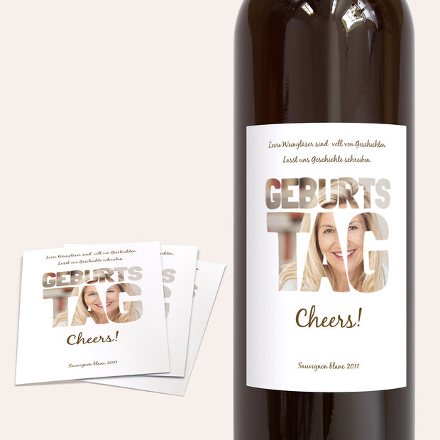 Weinetiketten Geburtstag - Geburtstag