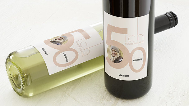 Weinetiketten Geburtstag - Tolle Nummer 50