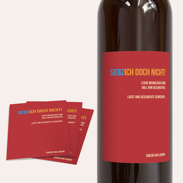 Weinetiketten Geburtstag - Siebzich