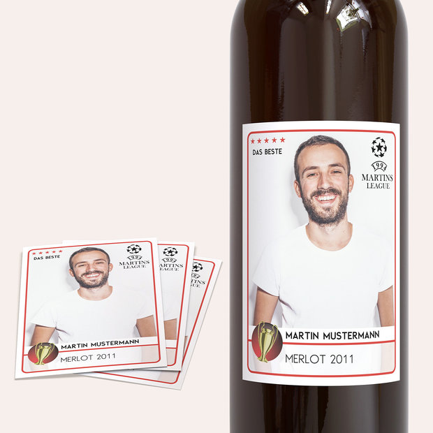 Weinetiketten Geburtstag - Champion 30