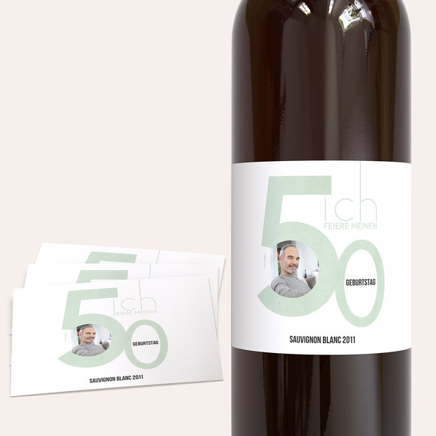 Weinetiketten Geburtstag - Tolle Nummer 50