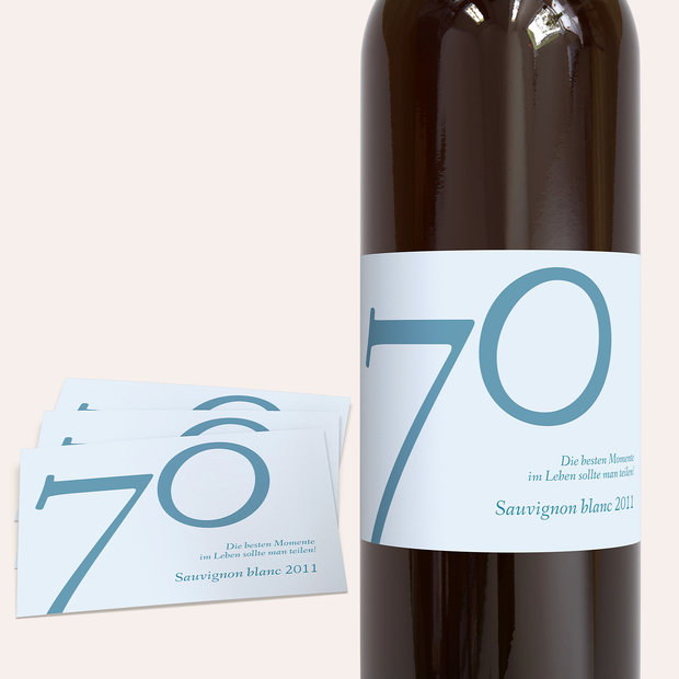 Weinetiketten Geburtstag - Meine Siebzig