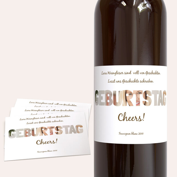 Weinetiketten Geburtstag - Geburtstag