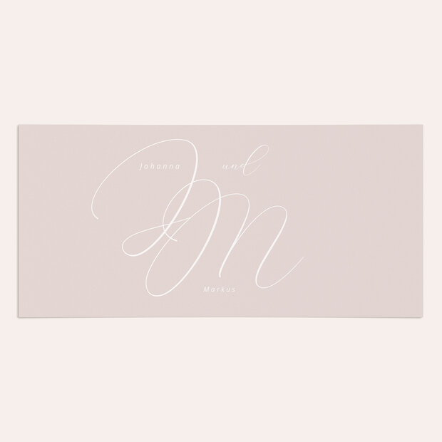 Danksagungskarte Hochzeit - Spuren am Himmel