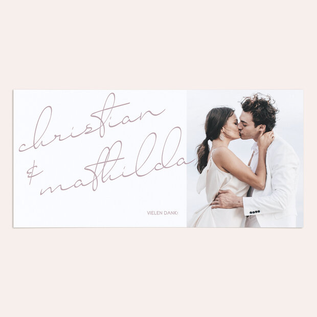 Danksagungskarte Hochzeit - Wertvoll