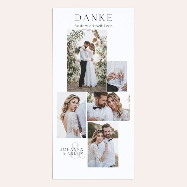 Danksagungskarte Hochzeit - Schönste Augenblicke