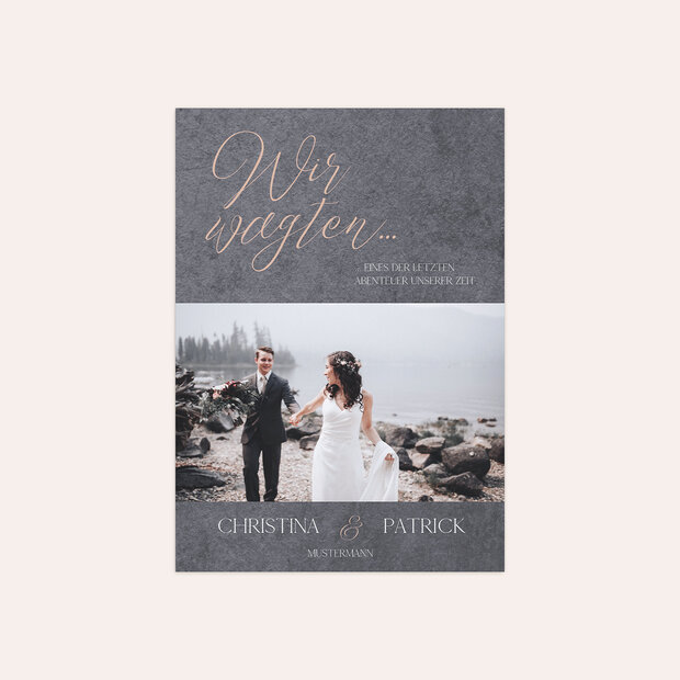 Danksagungskarte Hochzeit - Lebenstraum