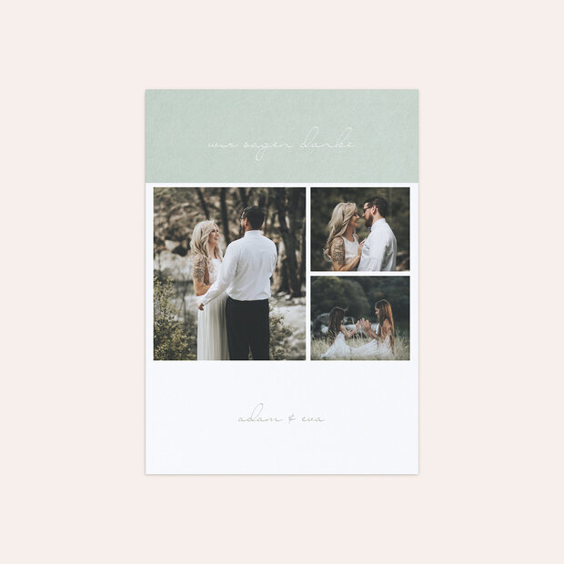Danksagungskarte Hochzeit - Sinnesrauschen