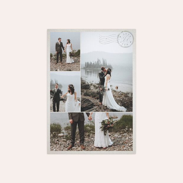 Danksagungskarte Hochzeit - Liebespost