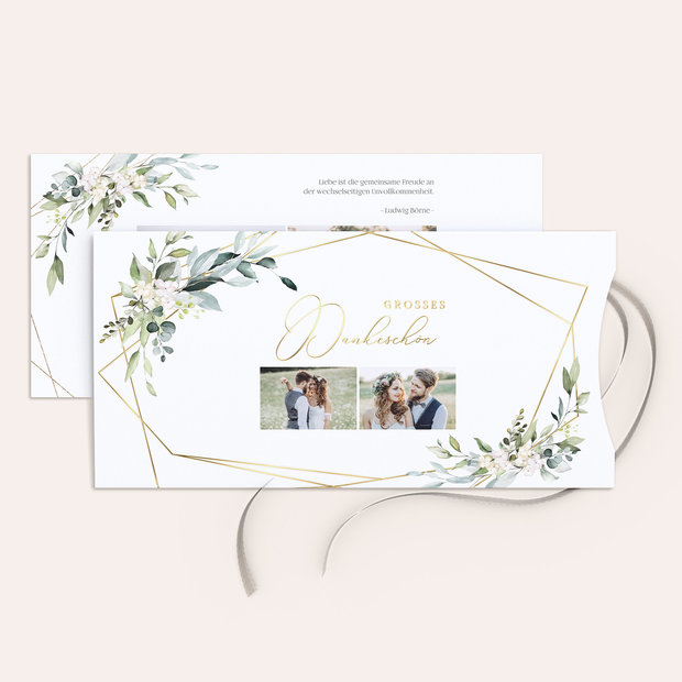 Danksagungskarte Hochzeit - Tender Florals