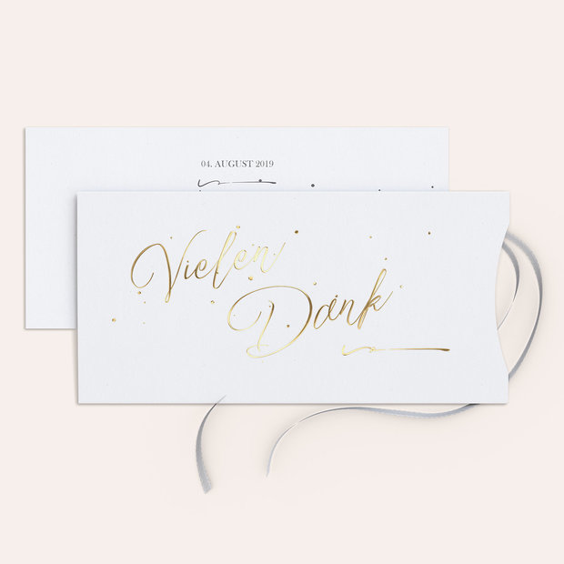 Danksagungskarte Hochzeit - Liebestupfer