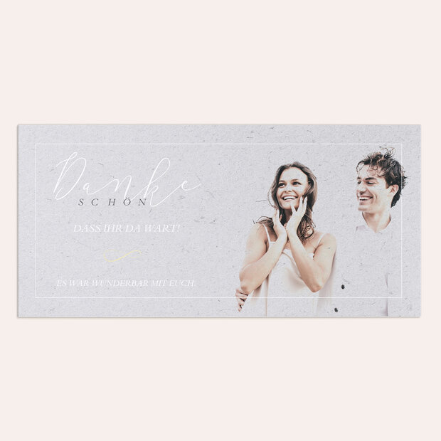 Danksagungskarte Hochzeit - Plötzlich Liebe