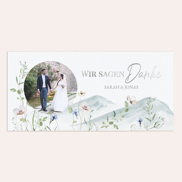Danksagungskarte Hochzeit - Traumhafte Aussichten
