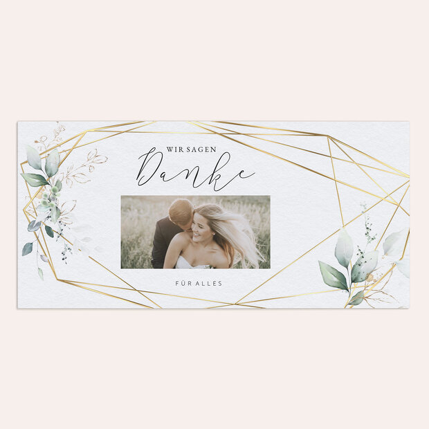 Danksagungskarte Hochzeit - Traumbouquet