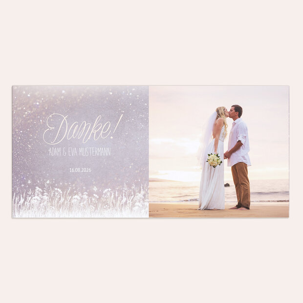 Danksagungskarte Hochzeit - Zauberlicht