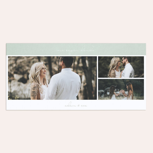 Danksagungskarte Hochzeit - Sinnesrauschen