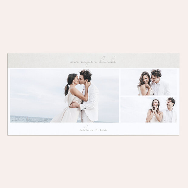 Danksagungskarte Hochzeit - Sinnesrauschen