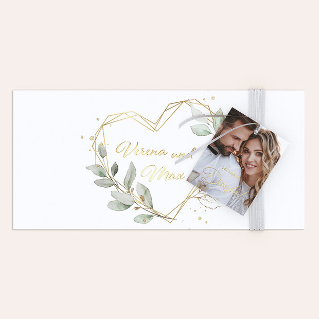 Danksagungskarte Hochzeit - Traum der Liebe