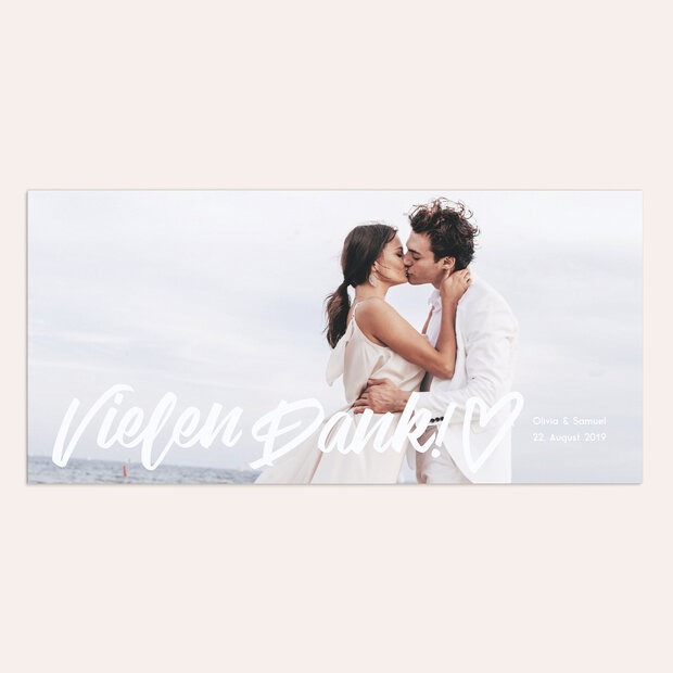 Danksagungskarte Hochzeit - Großes Ereignis