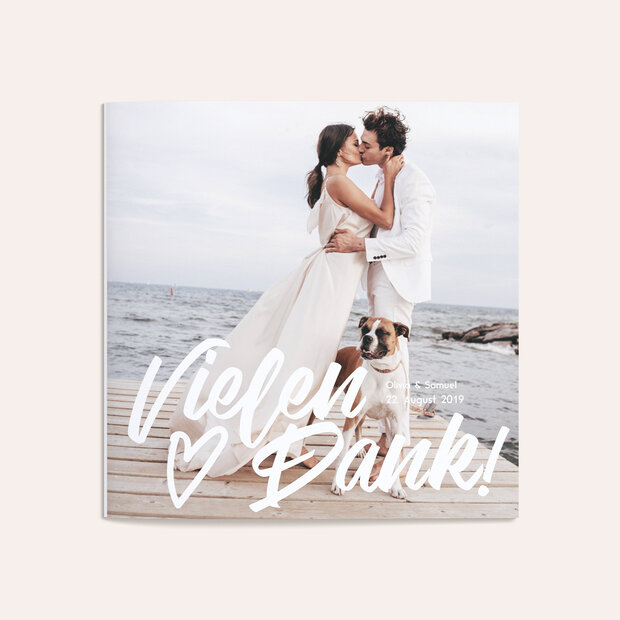 Danksagungskarte Hochzeit - Großes Ereignis