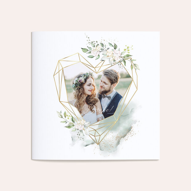 Danksagungskarte Hochzeit - Herzliche Eleganz
