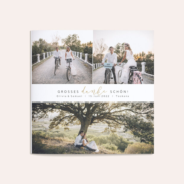 Danksagungskarte Hochzeit - Unforgettable Moments