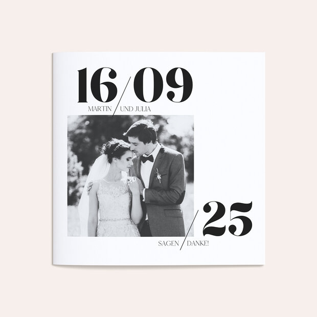 Danksagungskarte Hochzeit - Diem