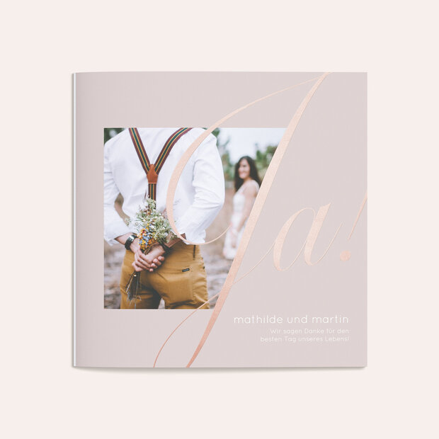 Danksagungskarte Hochzeit - Glitterfunken