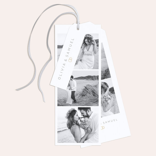 Danksagungskarte Hochzeit - Zarte Blicke