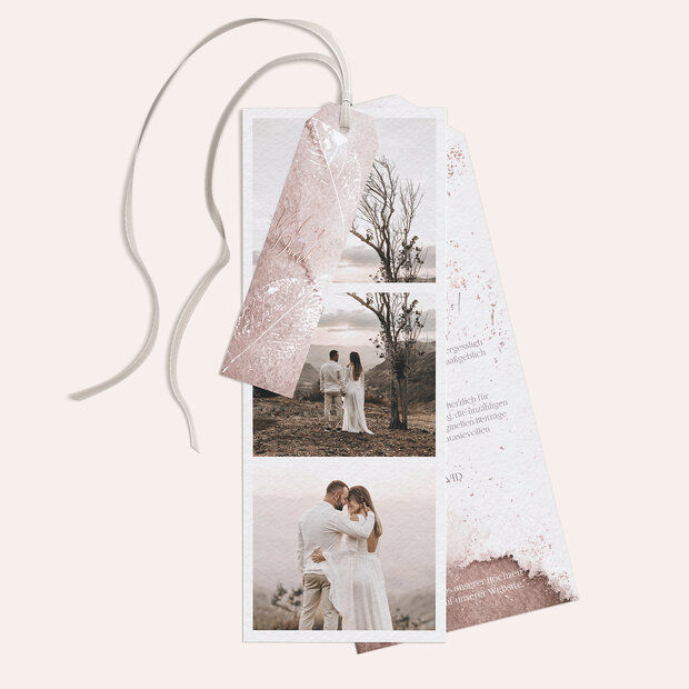 Danksagungskarte Hochzeit - Elfenblätter