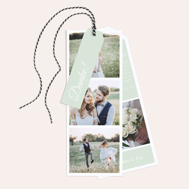 Danksagungskarte Hochzeit - Hochzeitscollage