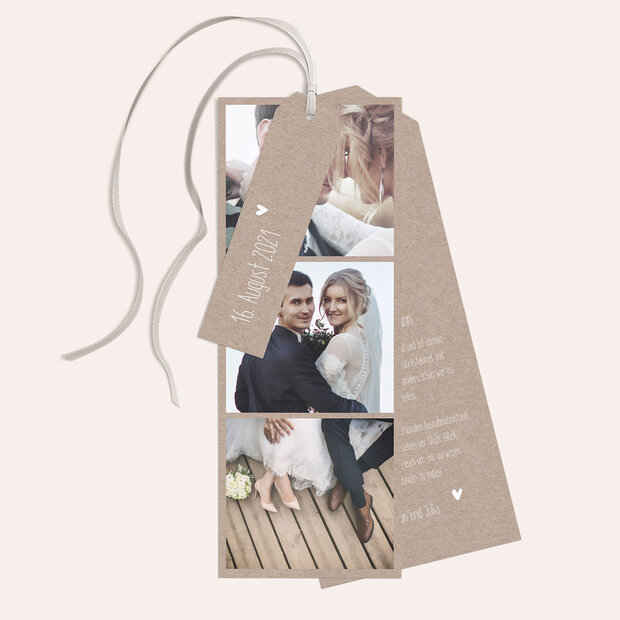 Danksagungskarte Hochzeit - Rustique