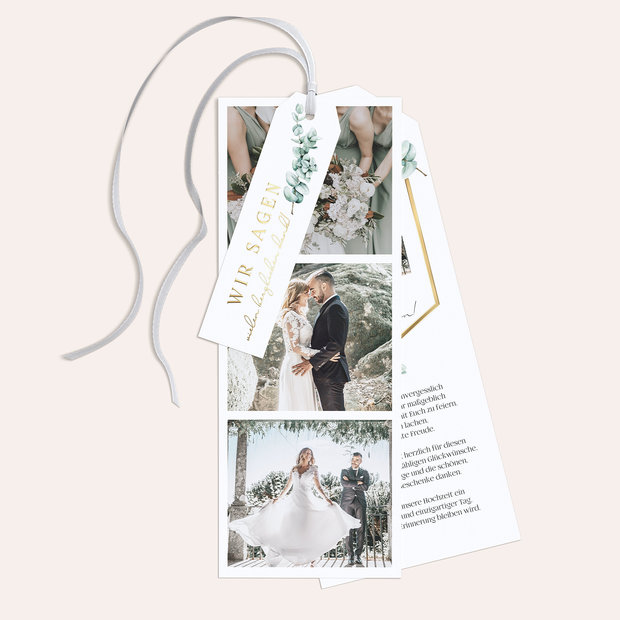 Danksagungskarte Hochzeit - Eucaliptus love