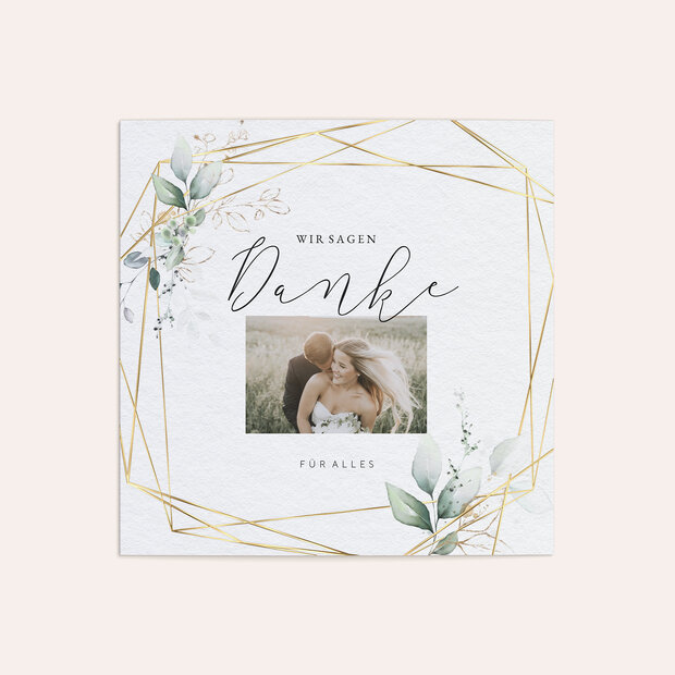 Danksagungskarte Hochzeit - Traumbouquet