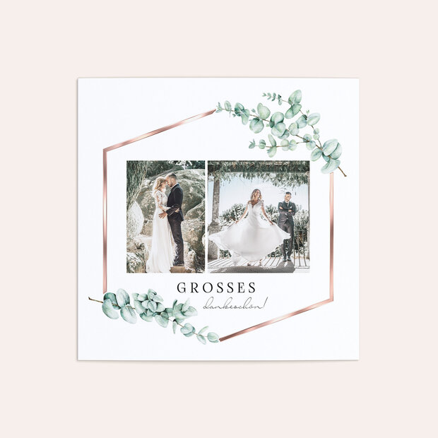 Danksagungskarte Hochzeit - Eucaliptus love