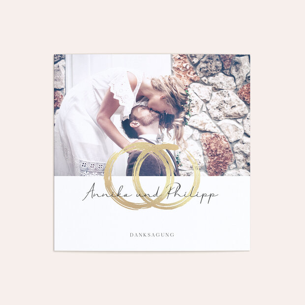 Danksagungskarte Hochzeit - Noblesse