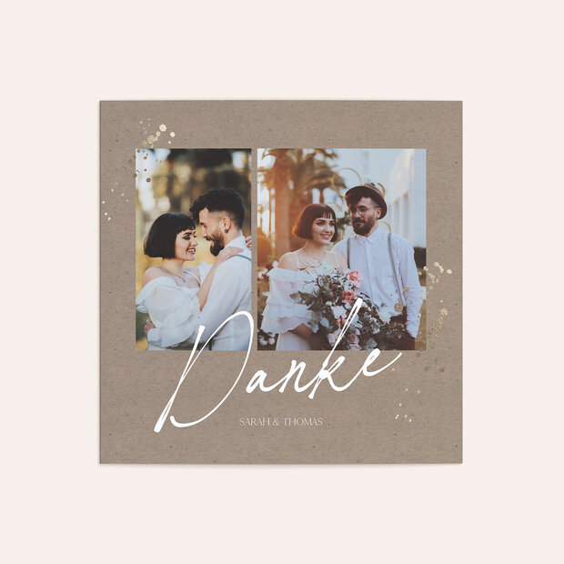 Danksagungskarte Hochzeit - Zauberwelt Rustique