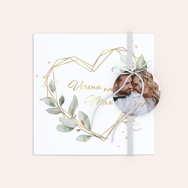 Danksagungskarte Hochzeit - Traum der Liebe