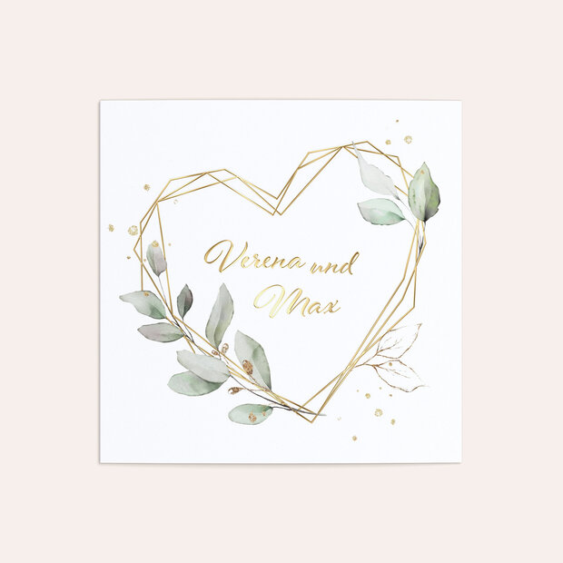 Danksagungskarte Hochzeit - Traum der Liebe