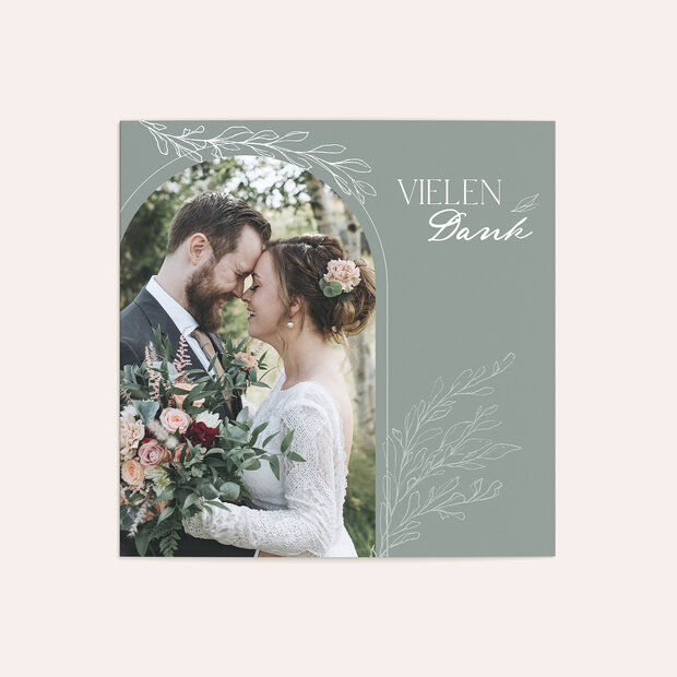 Danksagungskarte Hochzeit - Sage Breeze