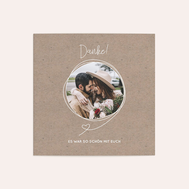 Danksagungskarte Hochzeit - Unendlich verliebt