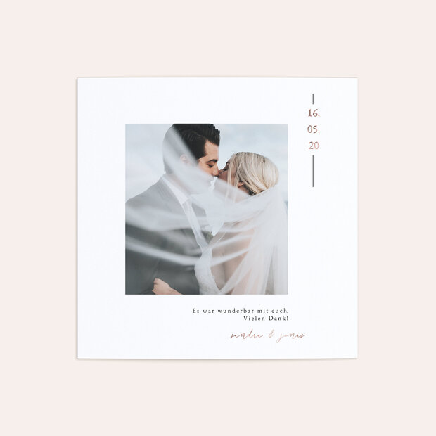 Danksagungskarte Hochzeit - Gesucht und gefunden